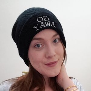 Go Away Black Beanie